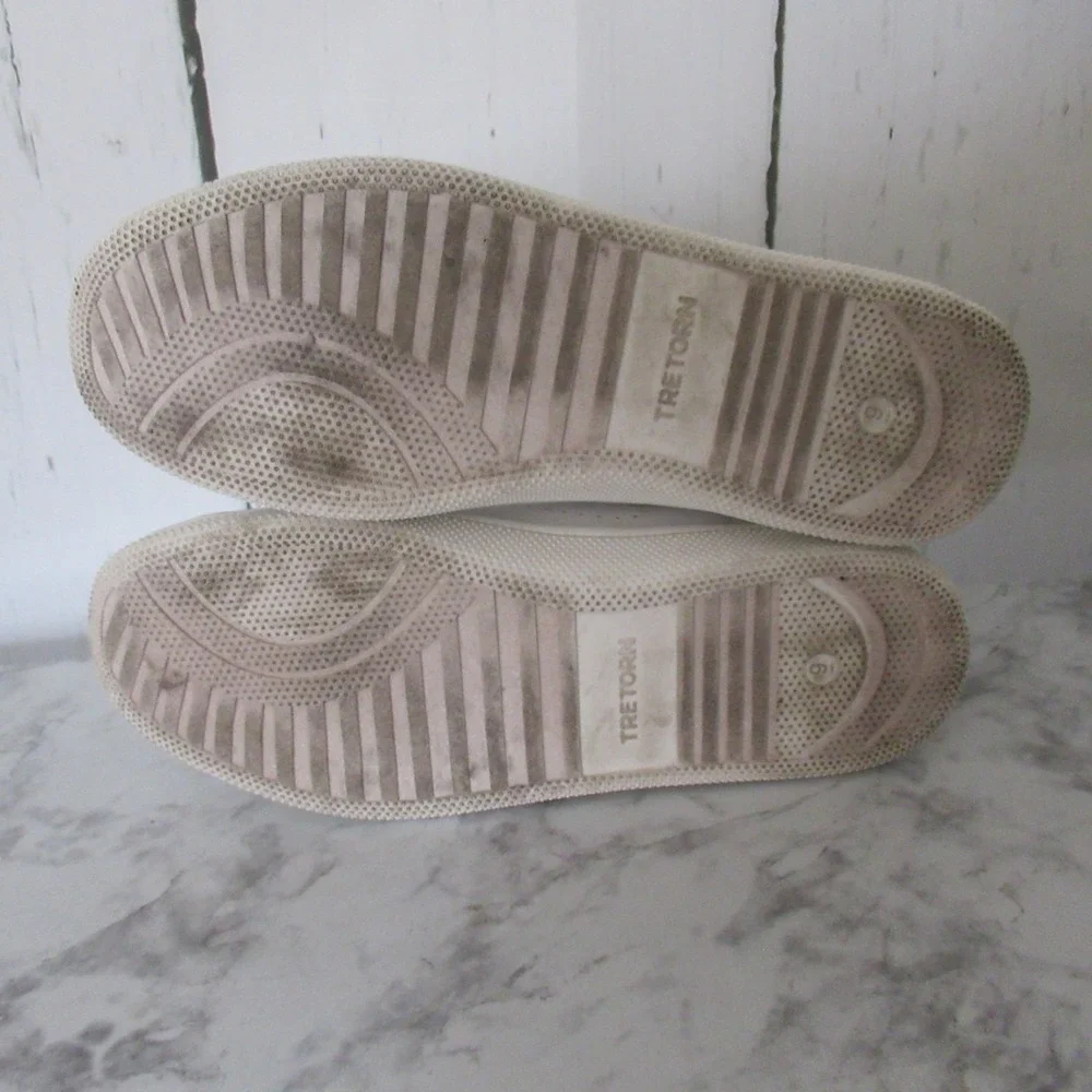Tretorn Sneakers Womens 9 White Leather Center Court Tennis Pickleball‎